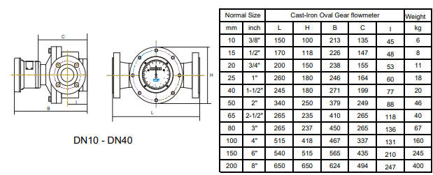 Đồng hồ đo lưu lượng dầu Alia Model APF810