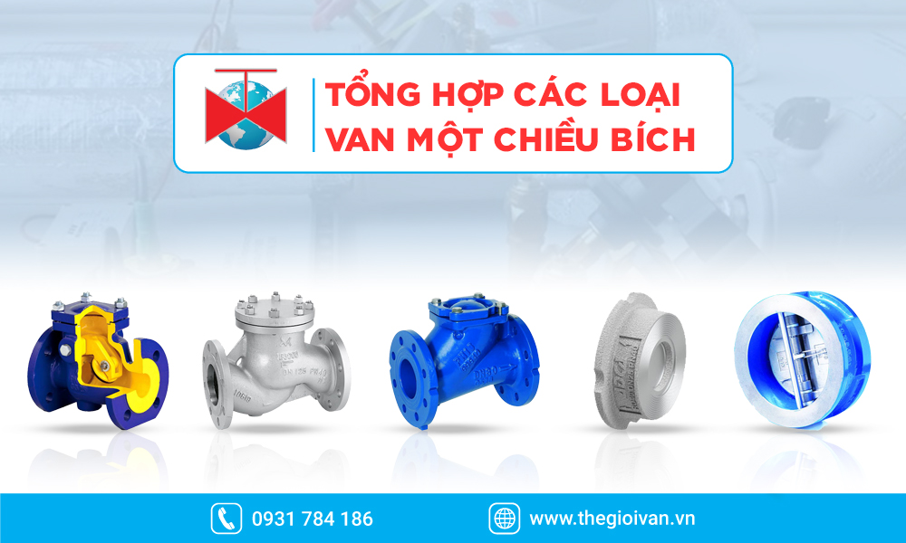 Tổng hợp các loại van 1 chiều nối bích tiêu biểu tại Thế Giới Van