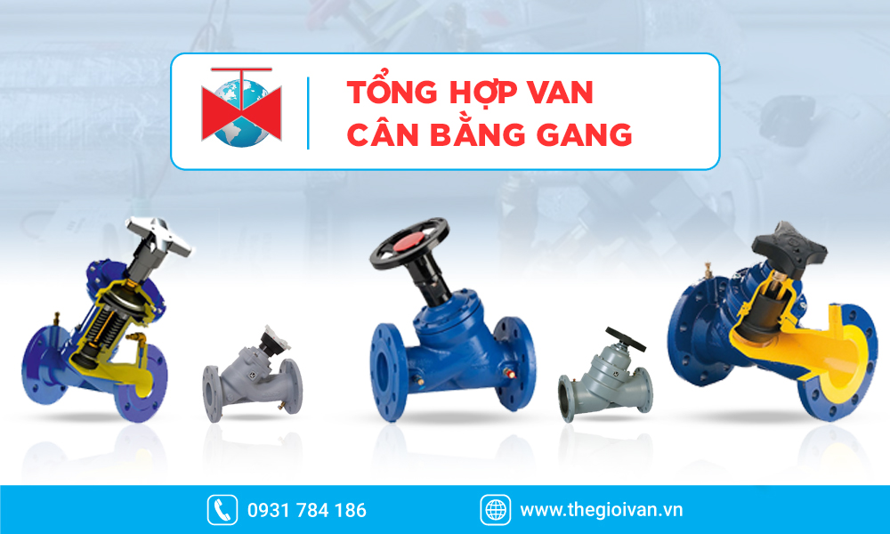 Tổng hợp các loại van cân bằng gang thịnh hành hiện nay